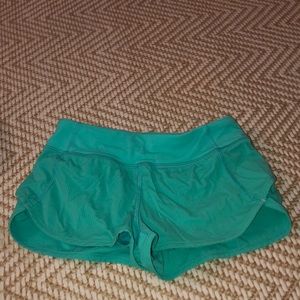 Green/turquoise ivivva speedy shorts